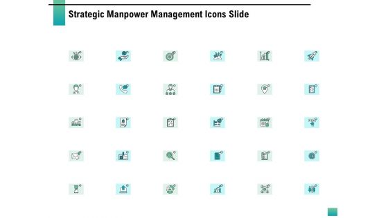 Strategic Manpower Management Icons Slide Portrait PDF