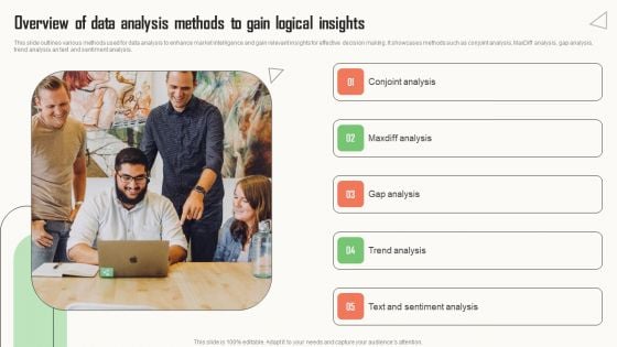 Strategic Market Insight Implementation Guide Overview Of Data Analysis Methods To Gain Logical Insights Themes PDF