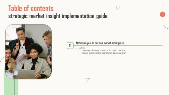 Strategic Market Insight Implementation Guide Table Of Contents Download PDF