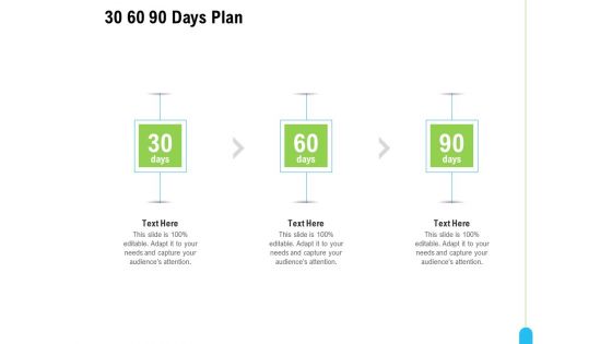 Strategic Marketing Approach 30 60 90 Days Plan Ppt Layouts Slideshow PDF