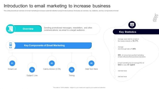 Strategic Marketing For Hair And Beauty Salon To Increase Introduction To Email Marketing Diagrams PDF