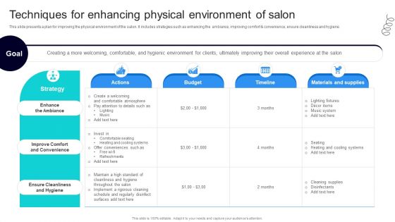 Strategic Marketing For Hair And Beauty Salon To Increase Techniques For Enhancing Physical Themes PDF