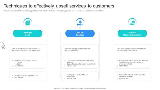 Strategic Marketing For Hair And Beauty Salon To Increase Techniques To Effectively Upsell Elements PDF Strategic Marketing For Hair And Beauty Salon To Increase Techniques To Effectively Upsell Elements PDF
