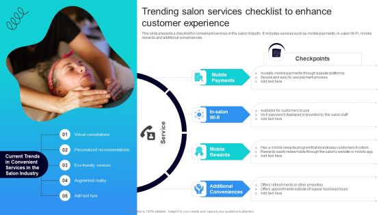 Strategic Marketing For Hair And Beauty Salon To Increase Trending Salon Services Checklist Microsoft PDF