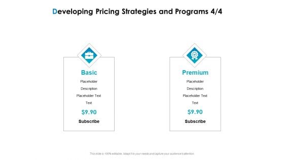 Strategic Marketing Plan Developing Pricing Strategies And Programs Basic Ppt Styles Introduction PDF