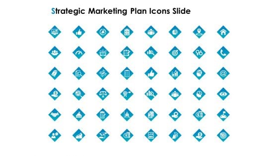 Strategic Marketing Plan Strategic Marketing Plan Icons Slide Ppt PowerPoint Presentation Ideas Example Topics PDF