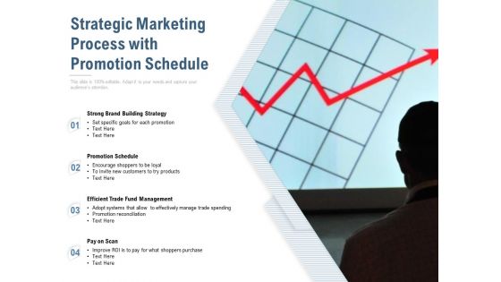 Strategic Marketing Process With Promotion Schedule Ppt PowerPoint Presentation Icon Slideshow