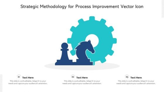 Strategic Methodology For Process Improvement Vector Icon Ppt PowerPoint Presentation Summary Diagrams PDF