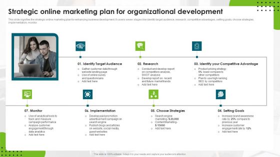 Strategic Online Marketing Plan For Organizational Development Sample PDF