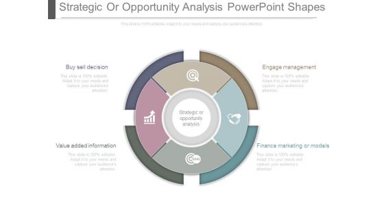 Strategic Or Opportunity Analysis Powerpoint Shapes