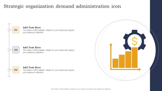 Strategic Organization Demand Administration Icon Structure PDF