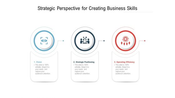Strategic Perspective For Creating Business Skills Ppt PowerPoint Presentation Model Example PDF