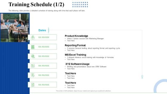 Strategic Plan For Business Expansion And Growth Training Schedule Dates Microsoft PDF