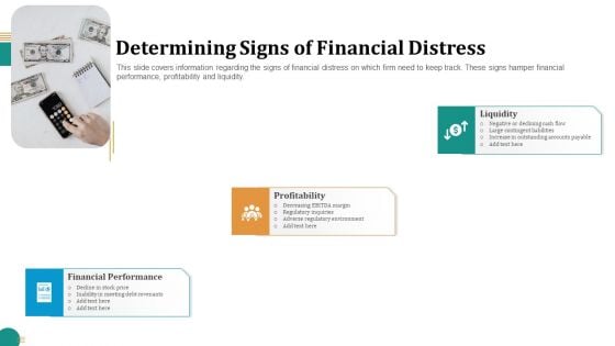 Strategic Plan For Corporate Recovery Determining Signs Of Financial Distress Microsoft PDF