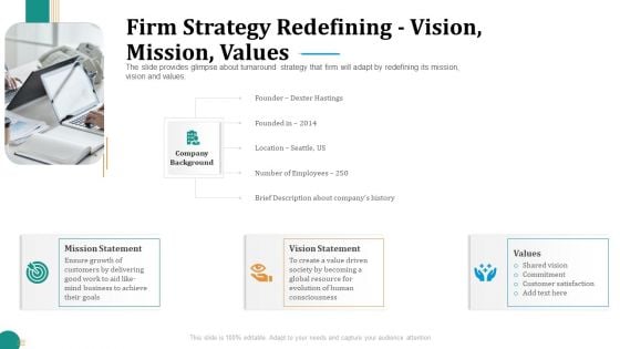 Strategic Plan For Corporate Recovery Firm Strategy Redefining Vision Mission Values Topics PDF Strategic Plan For Corporate Recovery Firm Strategy Redefining Vision Mission Values Topics PDF