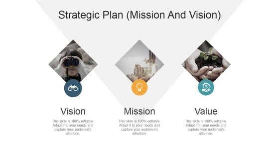 Strategic Plan Mission And Vision Ppt PowerPoint Presentation Infographics Grid