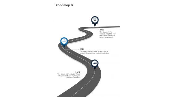 Strategic Plan Proposal Sample Roadmap One Pager Sample Example Document