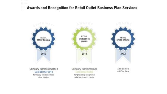 Strategic Plan Retail Store Awards And Recognition For Retail Outlet Business Plan Services Infographics PDF Strategic Plan Retail Store Awards And Recognition For Retail Outlet Business Plan Services Infographics PDF