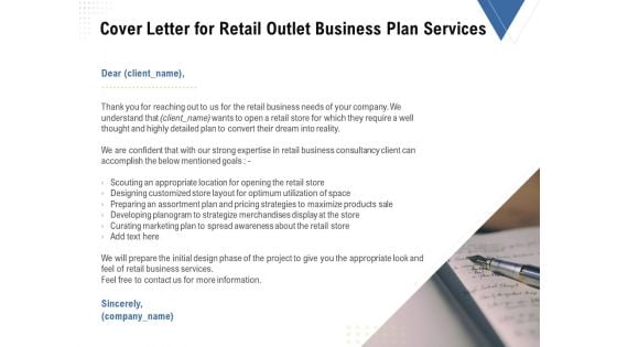 Strategic Plan Retail Store Cover Letter For Retail Outlet Business Plan Services Ppt Layouts Tips PDF Strategic Plan Retail Store Cover Letter For Retail Outlet Business Plan Services Ppt Layouts Tips PDF