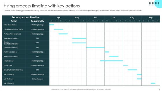 Strategic Plan To Optimize Hiring Process Timeline With Key Actions Template PDF