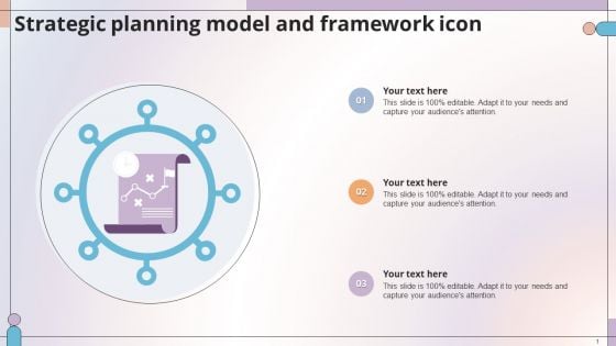 Strategic Planning Model And Framework Icon Icons PDF