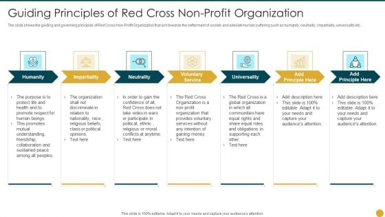 Strategic Planning Models For Non Profit Organizations Guiding Principles Profit Organization Slides PDF