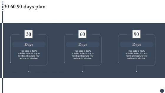 Strategic Playbook For Enterprise Administration 30 60 90 Days Plan Designs PDF