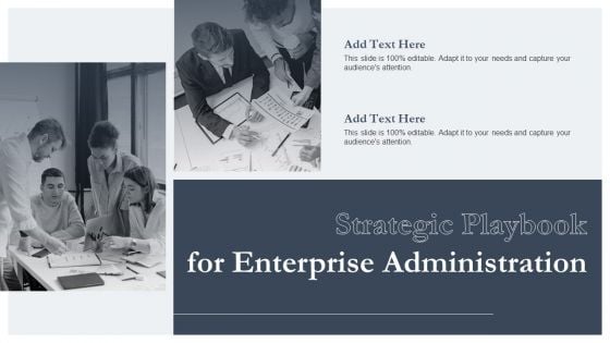 Strategic Playbook For Enterprise Administration Diagrams PDF