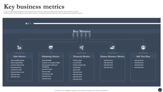 Strategic Playbook For Enterprise Administration Key Business Metrics Diagrams PDF