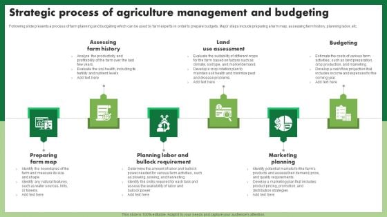 Strategic Process Of Agriculture Management And Budgeting Sample PDF