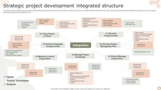 Strategic Project Development Integrated Structure Ppt Show Graphic Tips PDF