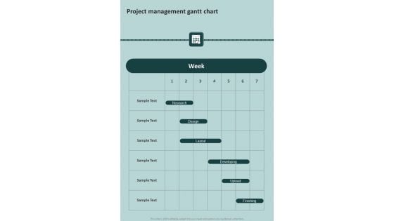 Strategic Project Plan Administration Project Management Gantt Chart One Pager Sample Example Document Strategic Project Plan Administration Project Management Gantt Chart One Pager Sample Example Document