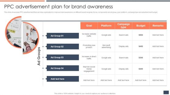 Strategic Promotion Guide To Boost Customer Brand Awareness PPC Advertisement Plan For Brand Awareness Brochure PDF Strategic Promotion Guide To Boost Customer Brand Awareness PPC Advertisement Plan For Brand Awareness Brochure PDF