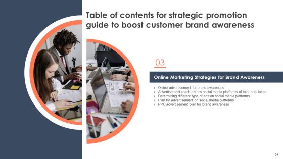 Strategic Promotion Guide To Boost Customer Brand Awareness Ppt PowerPoint Presentation Complete Deck With Slides