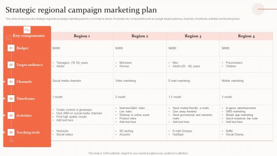 Strategic Regional Campaign Marketing Plan Guidelines PDF