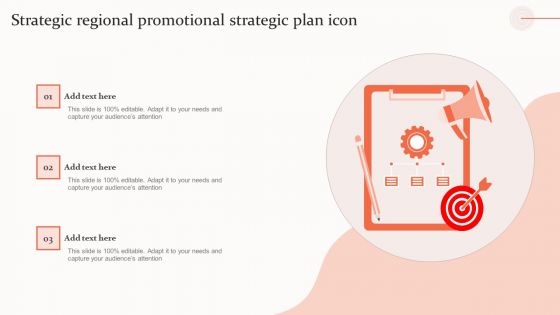 Strategic Regional Promotional Strategic Plan Icon Structure PDF