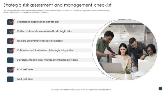 Strategic Risk Management Plan Strategic Risk Assessment And Management Checklist Rules PDF