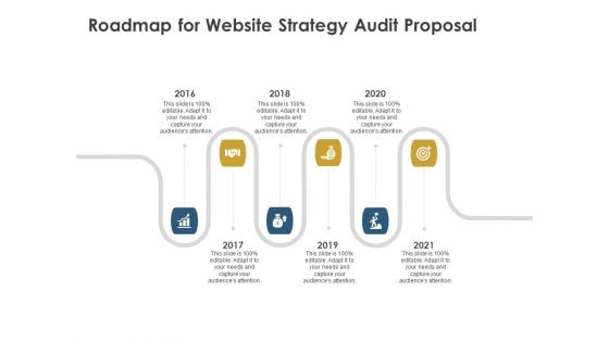 Strategic SEO Audit Roadmap For Website Strategy Audit Proposal Background PDF