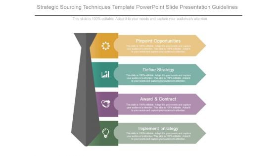 Strategic Sourcing Techniques Template Powerpoint Slide Presentation Guidelines