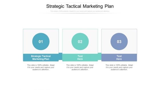 Strategic Tactical Marketing Plan Ppt PowerPoint Presentation Outline Design Templates Cpb