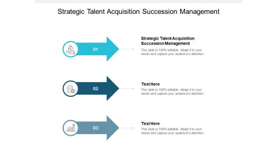 Strategic Talent Acquisition Succession Management Ppt PowerPoint Presentation Icon Portrait Cpb