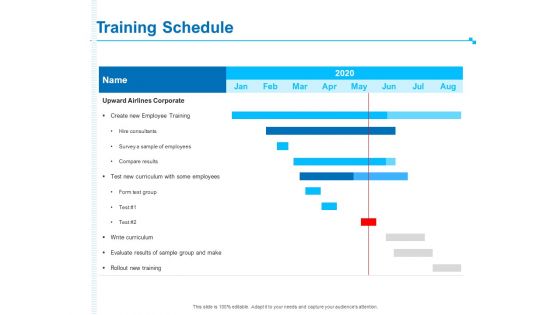 Strategic Talent Management Training Schedule Ppt PowerPoint Presentation Icon Example Introduction PDF