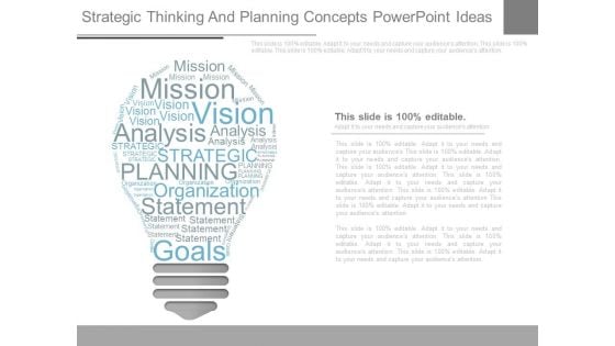 Strategic Thinking And Planning Concepts Powerpoint Ideas