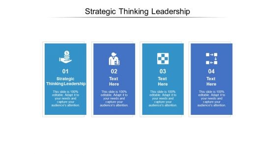 Strategic Thinking Leadership Ppt PowerPoint Presentation Clipart Cpb