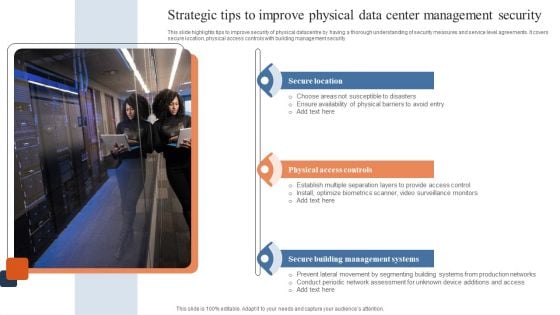 Strategic Tips To Improve Physical Data Center Management Security Download PDF