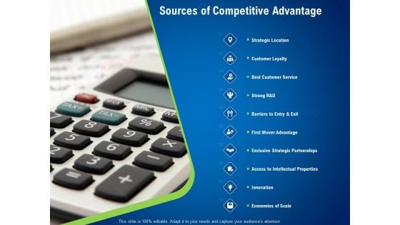 Strategies Distinguish Nearest Business Rivals Sources Of Competitive Advantage Ppt Inspiration Display PDF