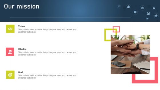 Strategies For Acquiring Online And Offline Clients Our Mission Brochure PDF Strategies For Acquiring Online And Offline Clients Our Mission Brochure PDF