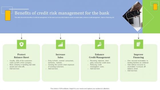 Strategies For Credit Risk Management Benefits Of Credit Risk Management For The Themes PDF