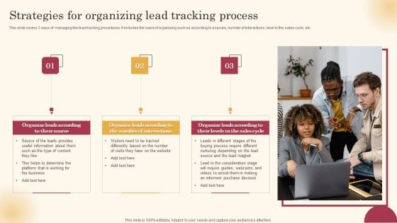 Strategies For Organizing Lead Tracking Process Improving Lead Generation Process Designs PDF Strategies For Organizing Lead Tracking Process Improving Lead Generation Process Designs PDF