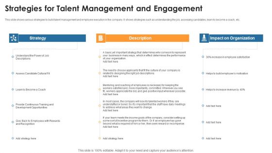 Strategies For Talent Management And Engagement Rules PDF Strategies For Talent Management And Engagement Rules PDF